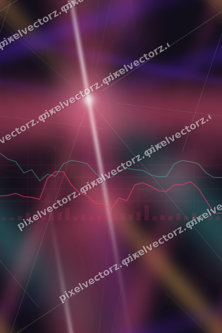Nahtloser Neon Diagramm Hintergrund in Rosa und Bernstein