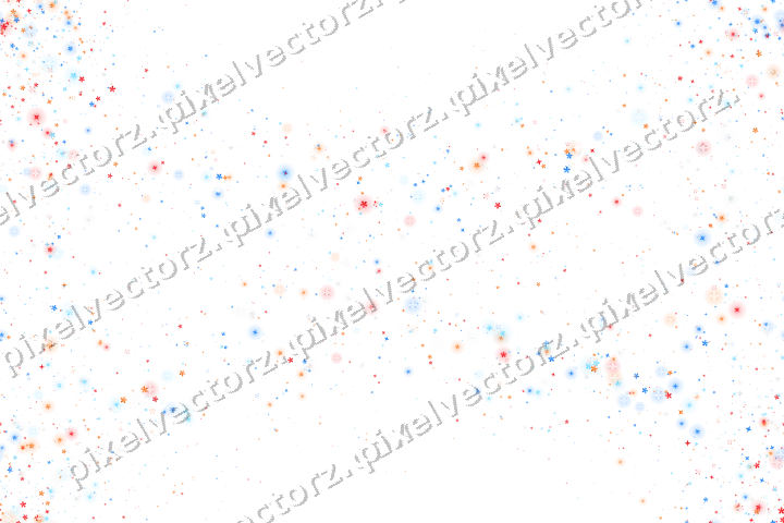 Nahtloser Glitzerkranz aus Sternen und Blüten auf transparentem Grund