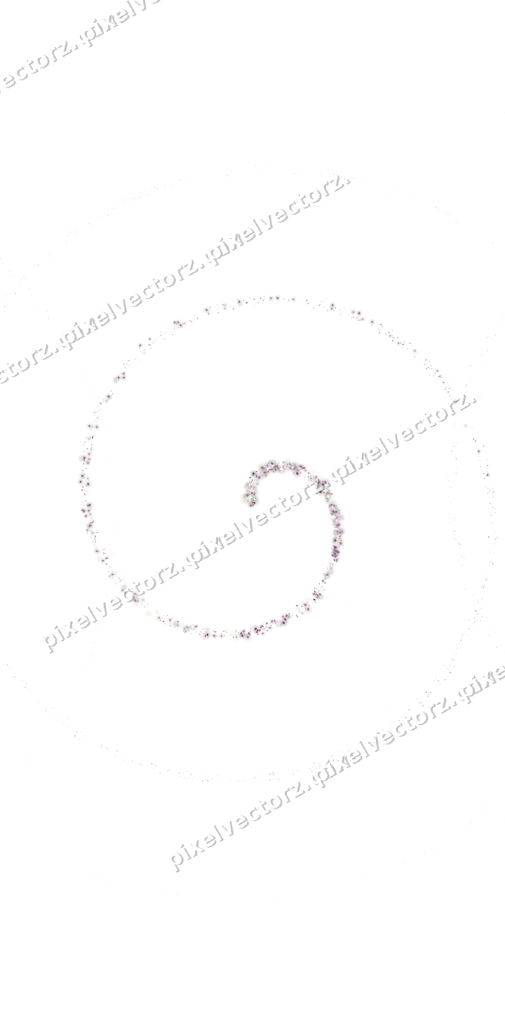 Nahtlose Glitzerspirale aus Tropfen auf transparentem Grund