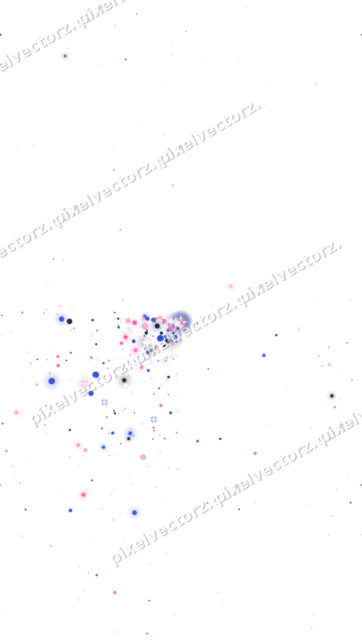 Nahtloser Glitzerfächer in Rosa und Blau auf transparentem Grund