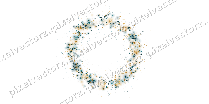 Nahtloser Glitzerkranz aus Dreiecken auf transparentem Grund