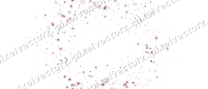 Nahtloser Glitzerkranz aus Blüten auf transparentem Grund