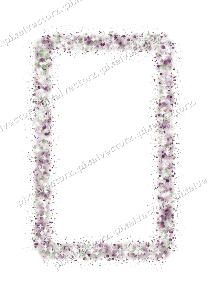 Nahtloser Glitzerrahmen in Dunkelmagenta auf transparentem Grund