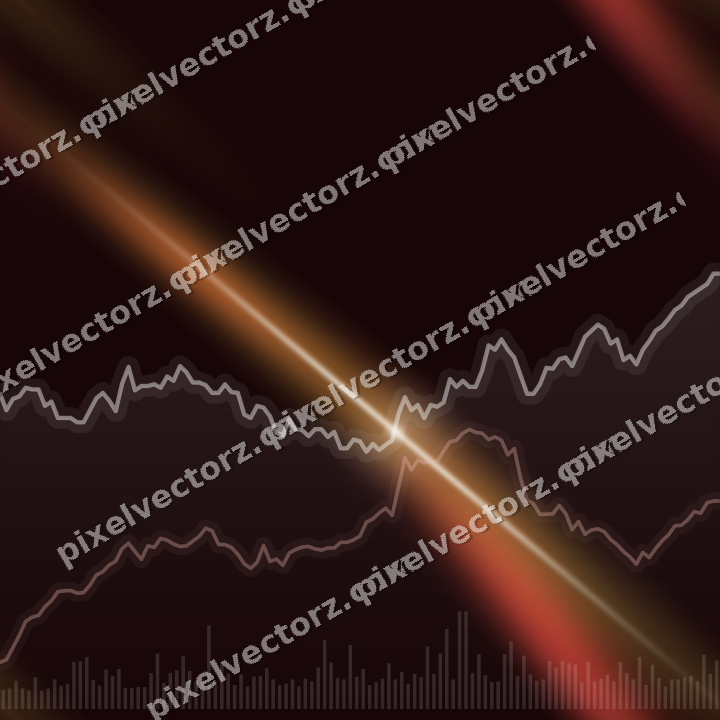 Nahtloser Neon Diagramm Hintergrund in Orange und Bernstein