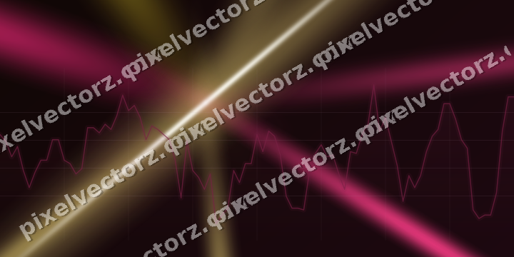 Leuchtender Neon Diagramm Hintergrund in Rosa und Gelb