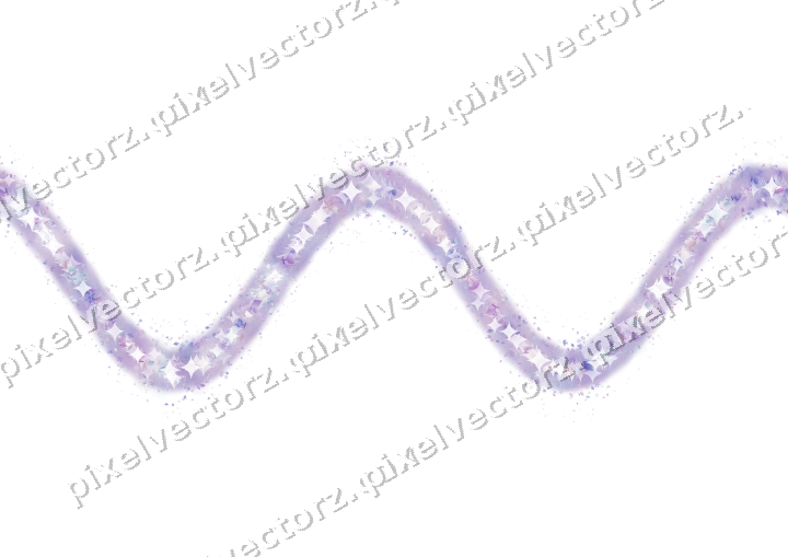 Nahtlose Glitzerwelle in Violett und Blau auf transparentem Grund