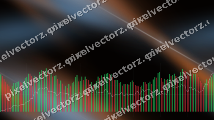 Nahtloser Neon Diagramm Hintergrund in Blau und Orange