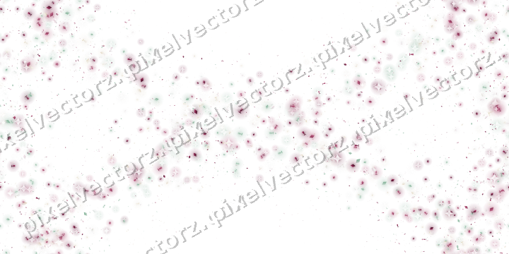 Nahtloser Glitzerkranz in Dunkelrosa und Grün auf transparentem Grund