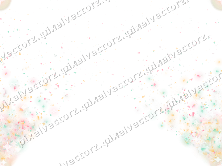Nahtloser Glitzerfächer aus Sternen und Funken auf transparentem Grund