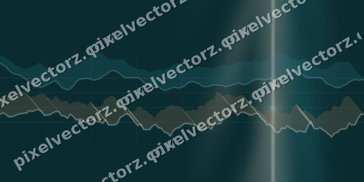 Nahtloser Neon Diagramm Hintergrund in Dunkelpetrol und Orange
