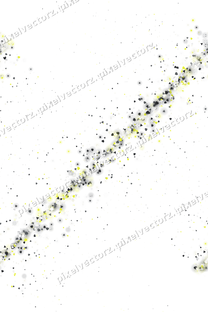 Nahtloses Glitzerband aus Herzen und Dreiecken auf transparentem Grund