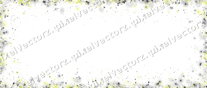 Nahtlose Glitzervignette in Gelb und Grau auf transparentem Grund