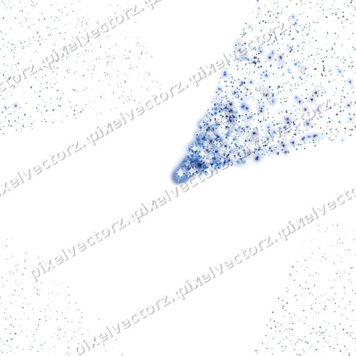 Nahtloser Glitzerfächer in Blau und Türkis auf transparentem Grund