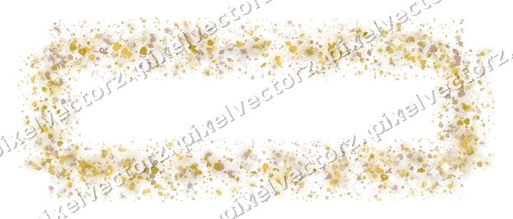 Nahtloser Glitzerrahmen aus Herzen und Rauten auf transparentem Grund