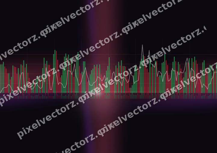 Nahtloser Neon Diagramm Hintergrund in Rosa und Bernstein