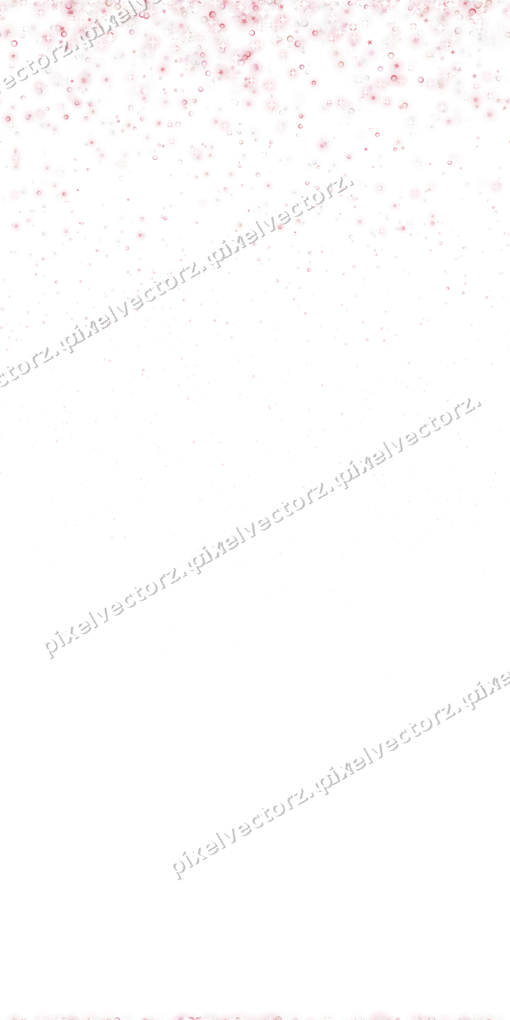 Nahtloser Glitzerregen in Blassrosa auf transparentem Grund