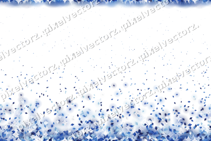 Nahtloser Glitzeraufstieg aus Rauten in Blau auf transparentem Grund