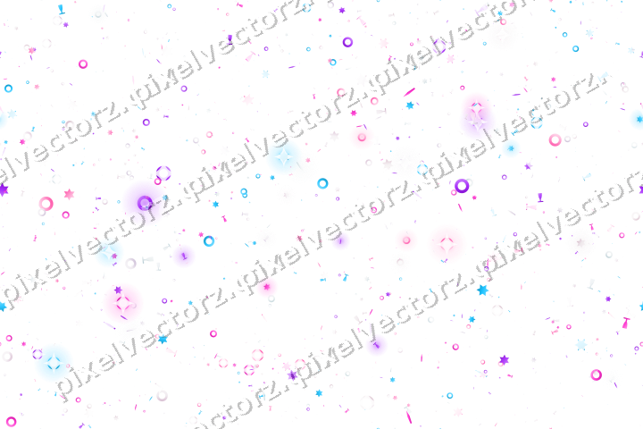 Nahtlose Glitzerstreuung in Magenta auf transparentem Grund