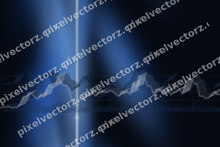 Nahtloser Neon Diagramm Hintergrund in Blau