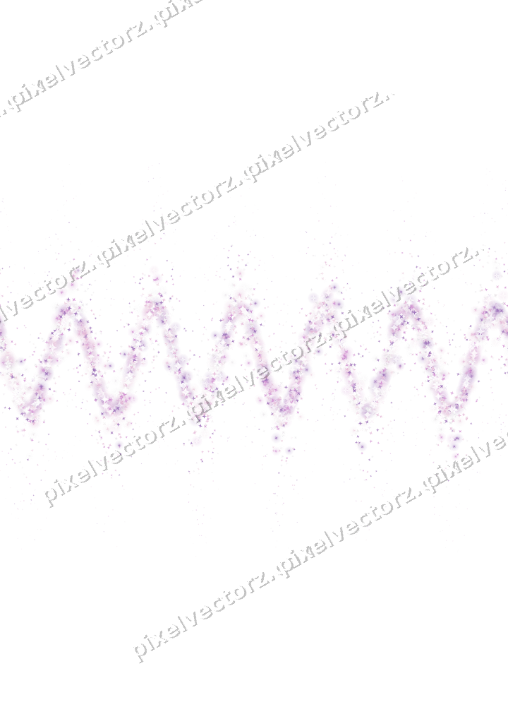 Nahtlose Glitzerwelle aus Sternen in Magenta auf transparentem Grund