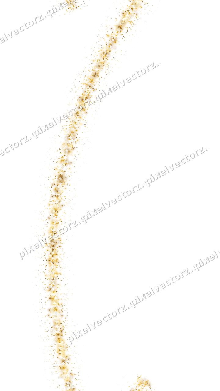 Nahtloser Glitzerbogen aus Tropfen auf transparentem Grund