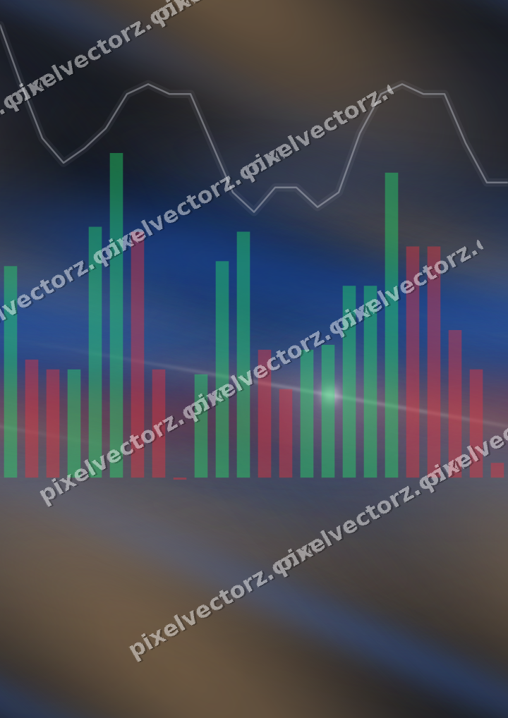 Nahtloser Neon Diagramm Hintergrund in Blau und Rot