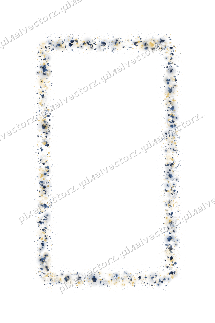 Nahtloser Glitzerrahmen aus Herzen und Rauten auf transparentem Grund