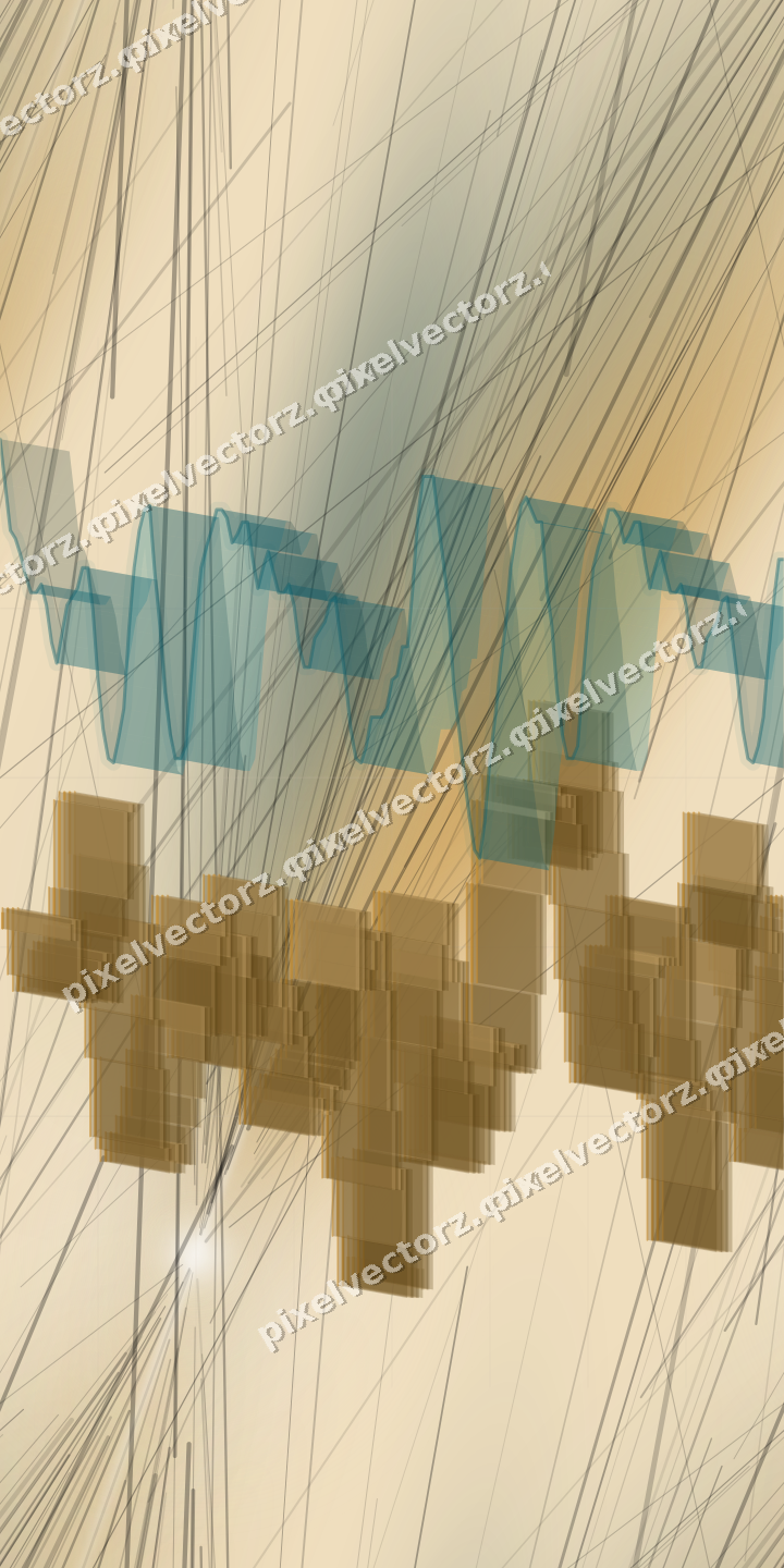 Nahtloser Pastell Diagramm Hintergrund in Bernstein und Dunkelpetrol