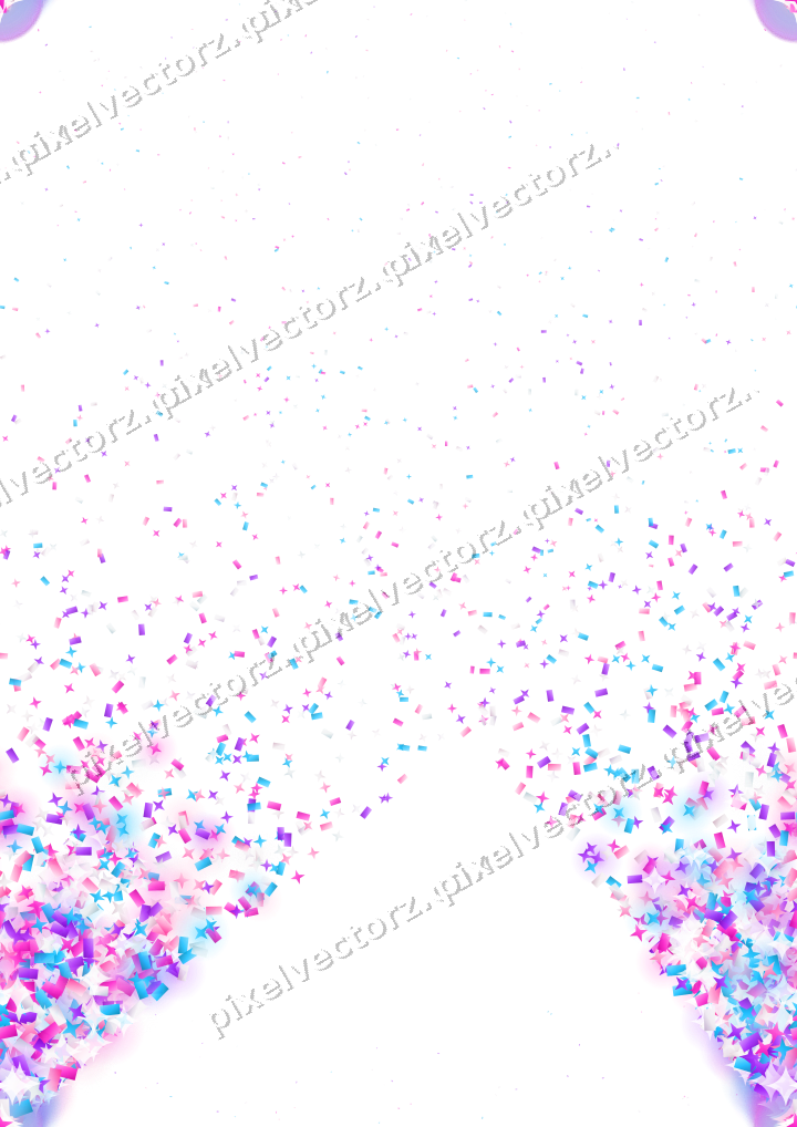 Nahtloser Glitzerfächer in Magenta und Violett auf transparentem Grund