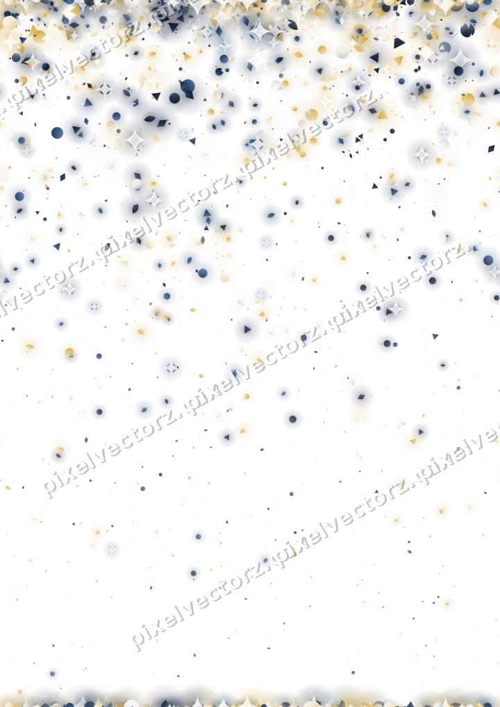 Nahtloser Glitzerregen aus Tropfen und Punkten auf transparentem Grund