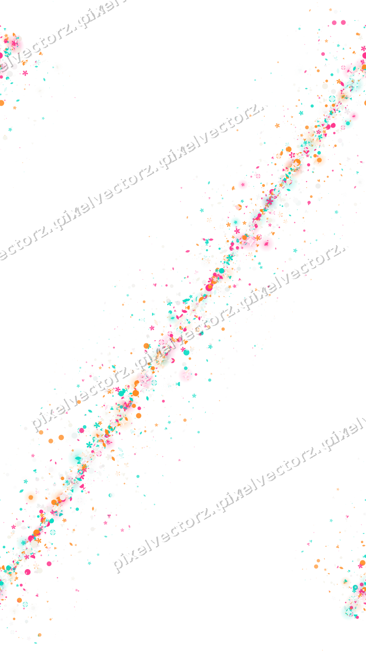 Nahtloses Glitzerband aus Blüten und Tropfen auf transparentem Grund