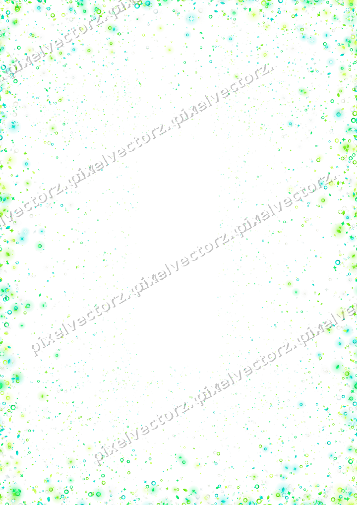 Nahtlose Glitzervignette in Grün und Limette auf transparentem Grund