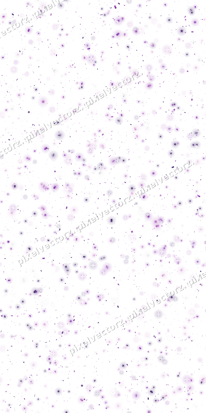 Nahtlose Glitzerstreuung in Violett auf transparentem Grund