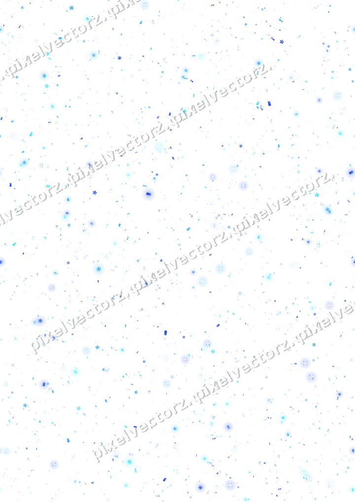 Nahtlose Glitzerstreuung in Türkis und Blau auf transparentem Grund