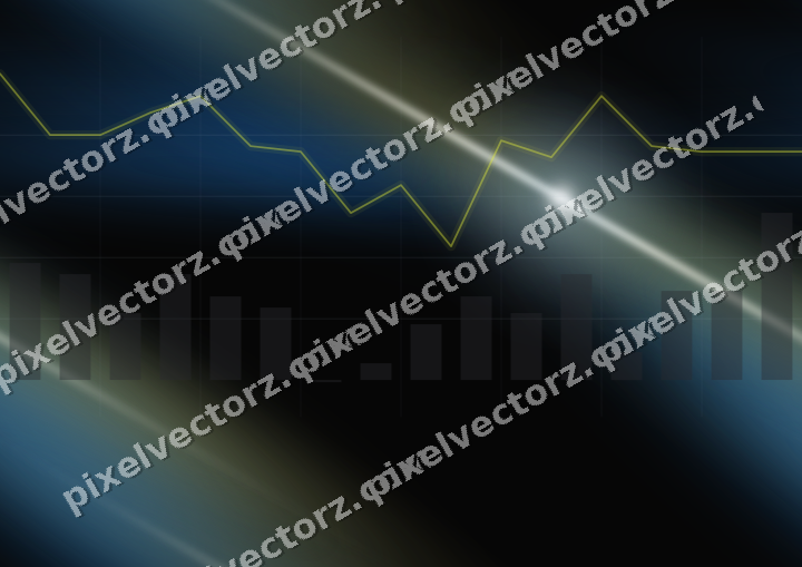 Nahtloser Neon Diagramm Hintergrund in Blau und Gelb