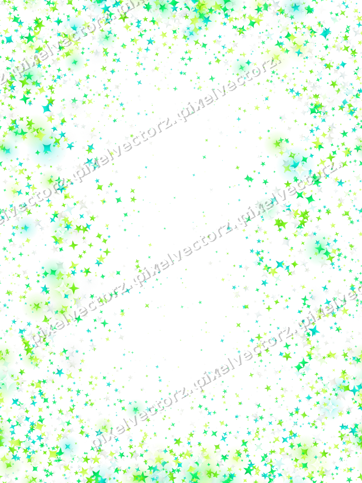 Nahtloser Glitzerkranz aus Sternen und Funken auf transparentem Grund