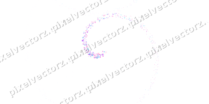 Nahtlose Glitzerspirale aus Sternen und Herzen auf transparentem Grund