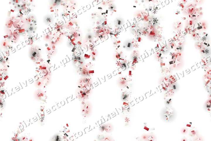 Nahtlose Glitzergirlande in Rot auf transparentem Grund