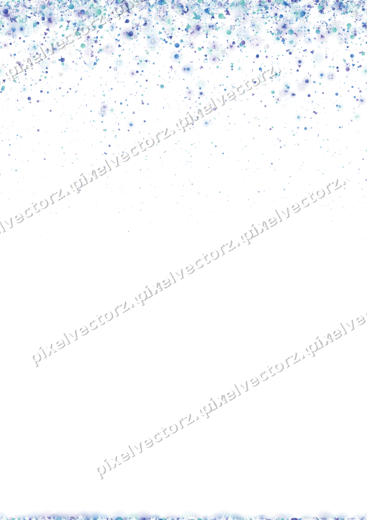Nahtloser Glitzerregen in Blau und Türkis auf transparentem Grund