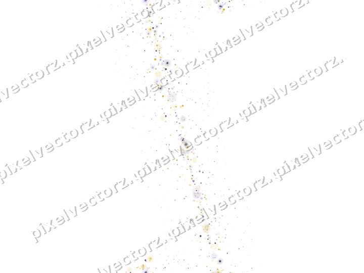 Nahtloses Glitzerband in Bernstein und Violett auf transparentem Grund