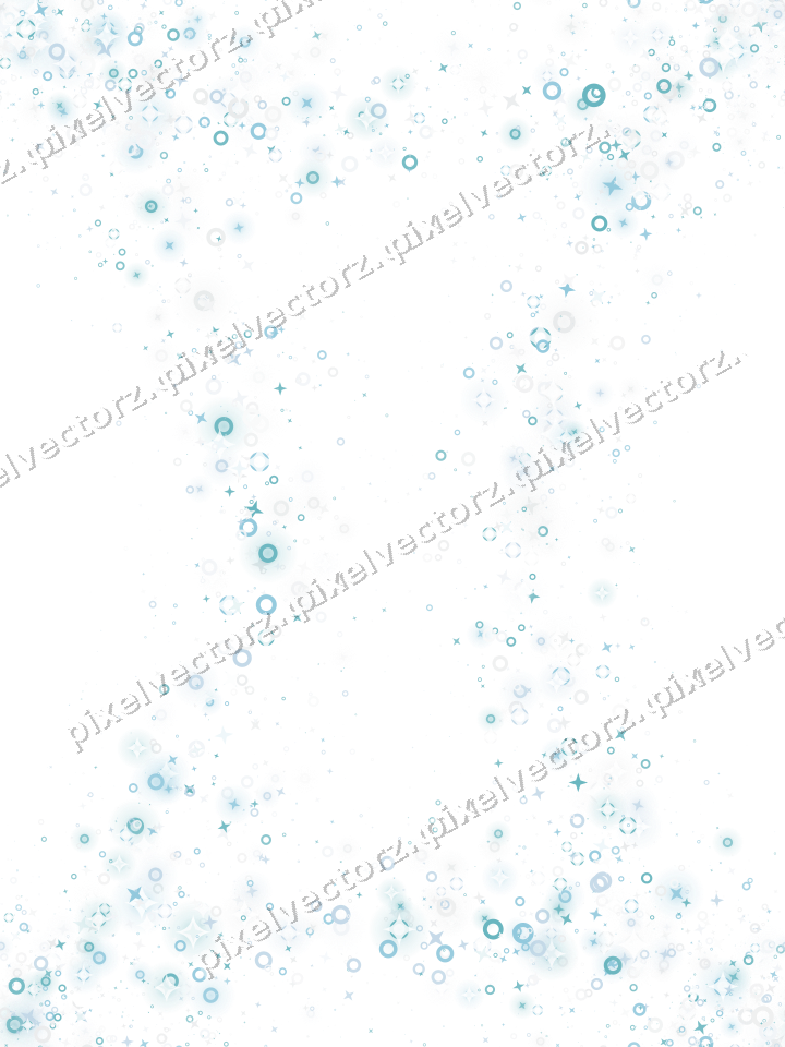 Nahtloser Glitzerkranz aus Sternen und Ringen auf transparentem Grund