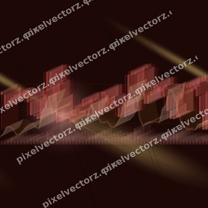 Nahtloser Neon Diagramm Hintergrund in Rot und Orange
