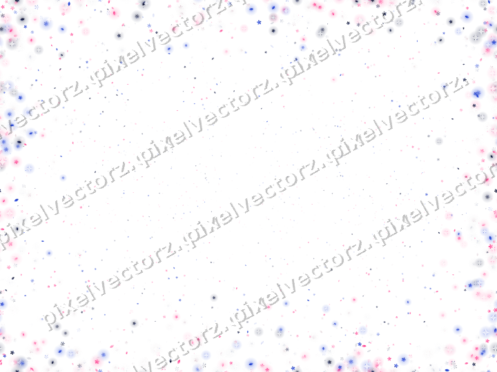 Nahtlose Glitzervignette in Rosa und Blau auf transparentem Grund