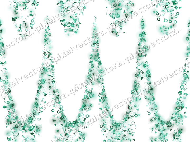 Nahtlose Glitzergirlande auf transparentem Grund