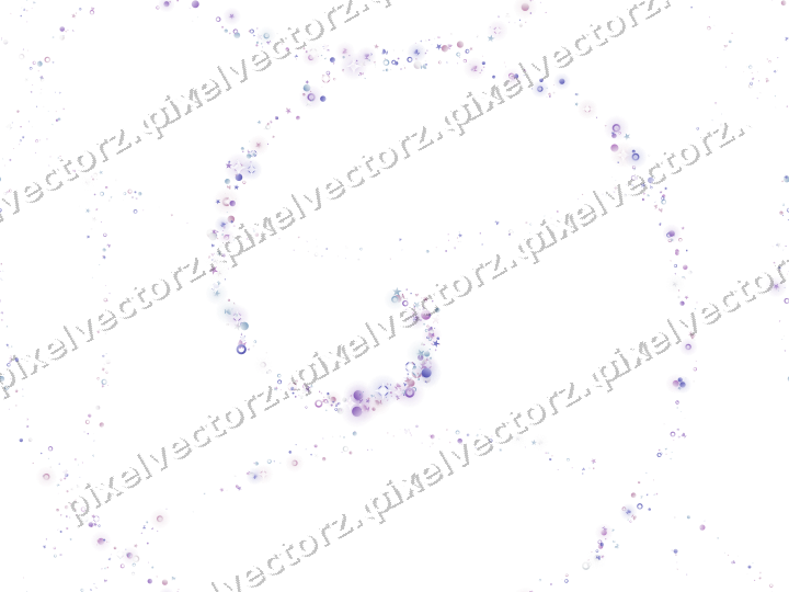 Nahtlose Glitzerspirale in Violett und Blau auf transparentem Grund