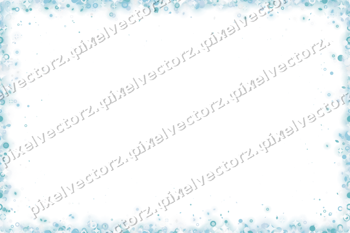 Nahtlose Glitzervignette in Türkis auf transparentem Grund