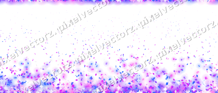 Nahtloser Glitzeraufstieg in Violett und Blau auf transparentem Grund