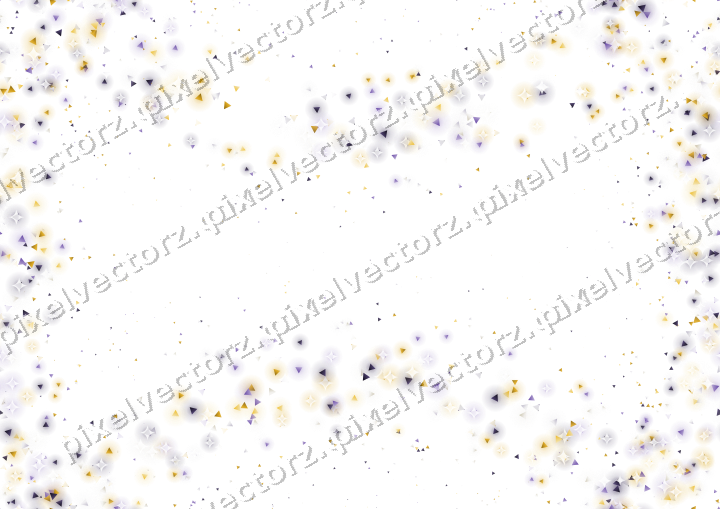 Nahtloser Glitzerkranz aus Dreiecken auf transparentem Grund