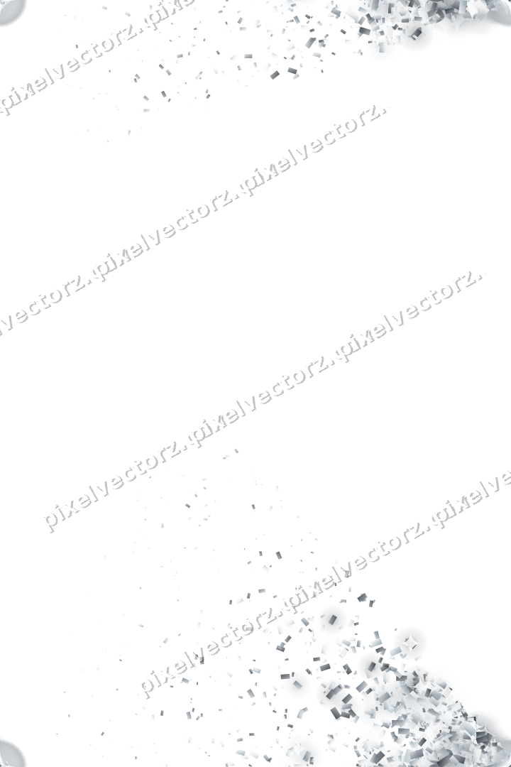 Nahtloser Glitzerfächer aus Konfetti auf transparentem Grund