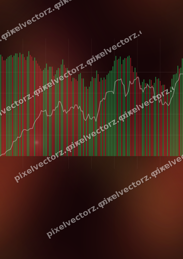 Nahtloser Neon Diagramm Hintergrund in Orange und Bernstein